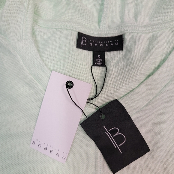 Bobeau Women's Light Green Long Sleeve V Neck Top Size S - Picture 5 of 6